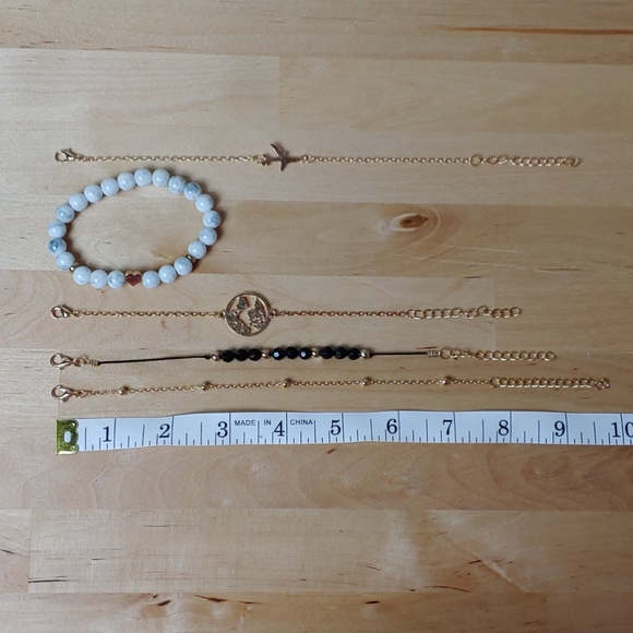 Love • Travel • Earth ♡ 5 piece bracelet set - Picture 3 of 4